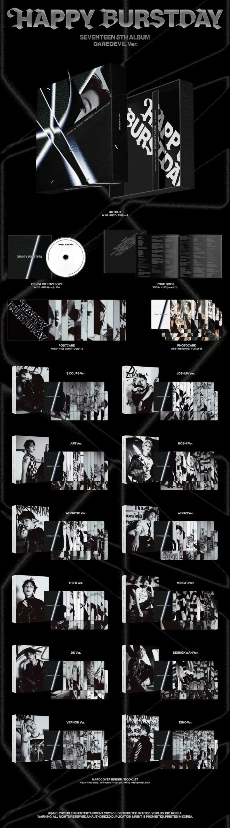 Seventeen – 5th Album – HAPPY BURSTDAY [Daredevil]