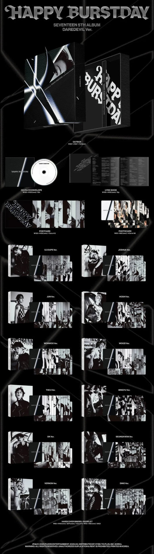 Seventeen – 5th Album – HAPPY BURSTDAY [Daredevil]