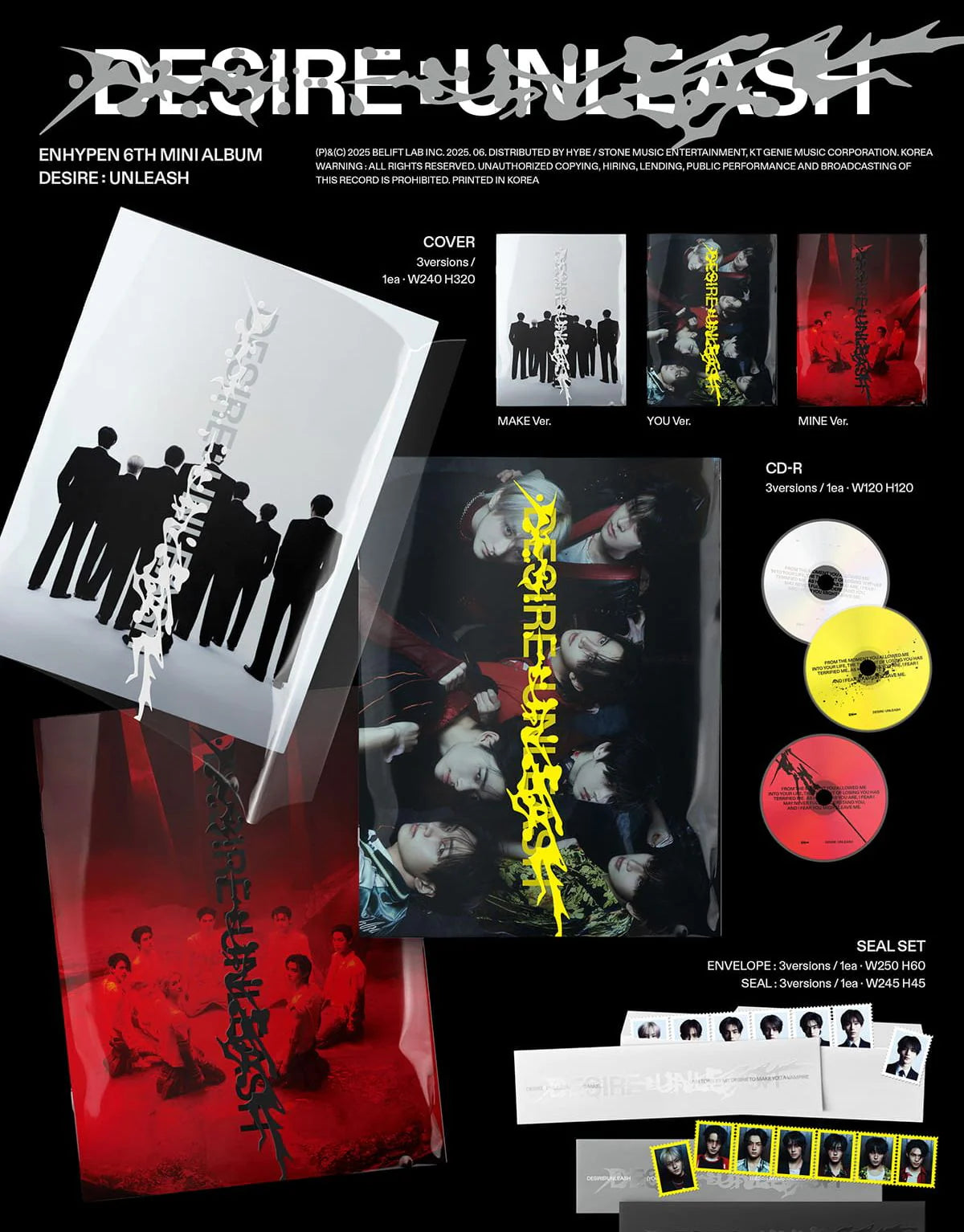 ENHYPEN – 6th Mini Album – DESIRE : UNLEASH